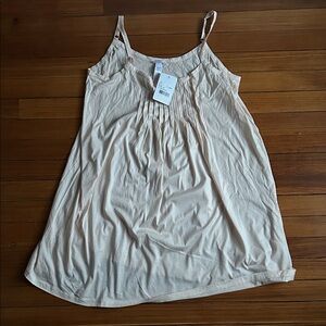 Hanro Juliet Cream Sleeveless Dress NWT
